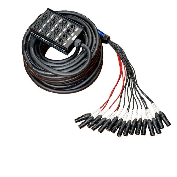20 canaux câble serpent XLR à profil bas Envoyer le circuit imprimé XLR Splitter 100 pieds