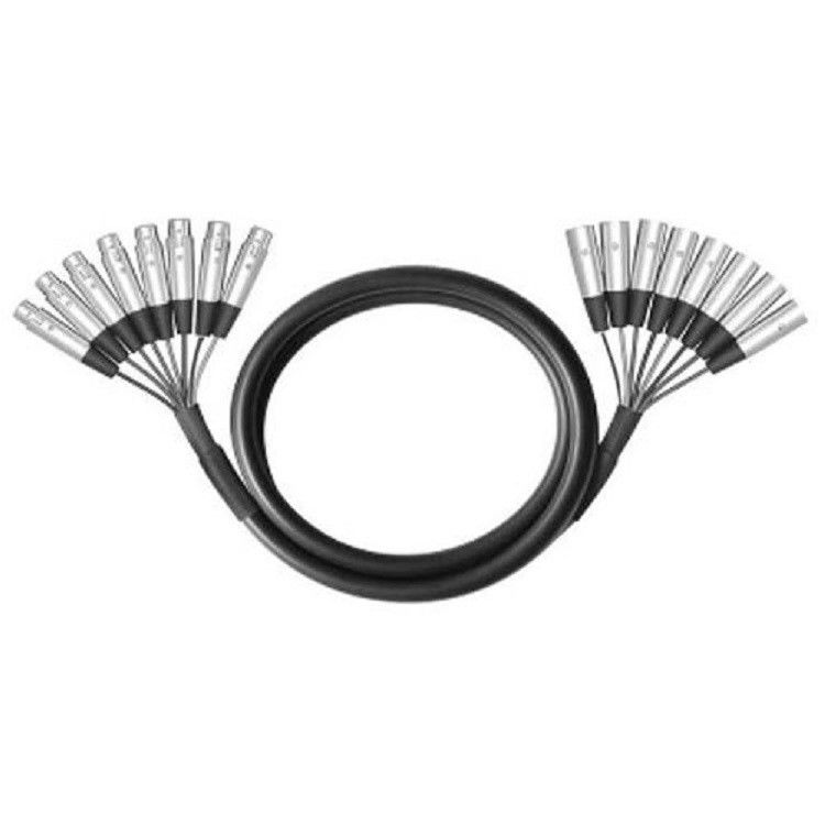 8 voies câble multicore XLR mâle à XLR femelle 8 canaux câble serpent