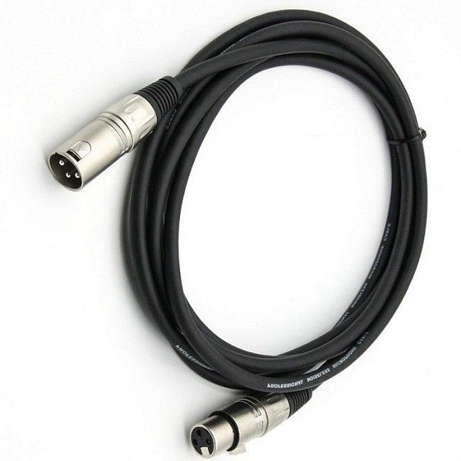 3 câbles de microphone XLR à broche mâle à femelle