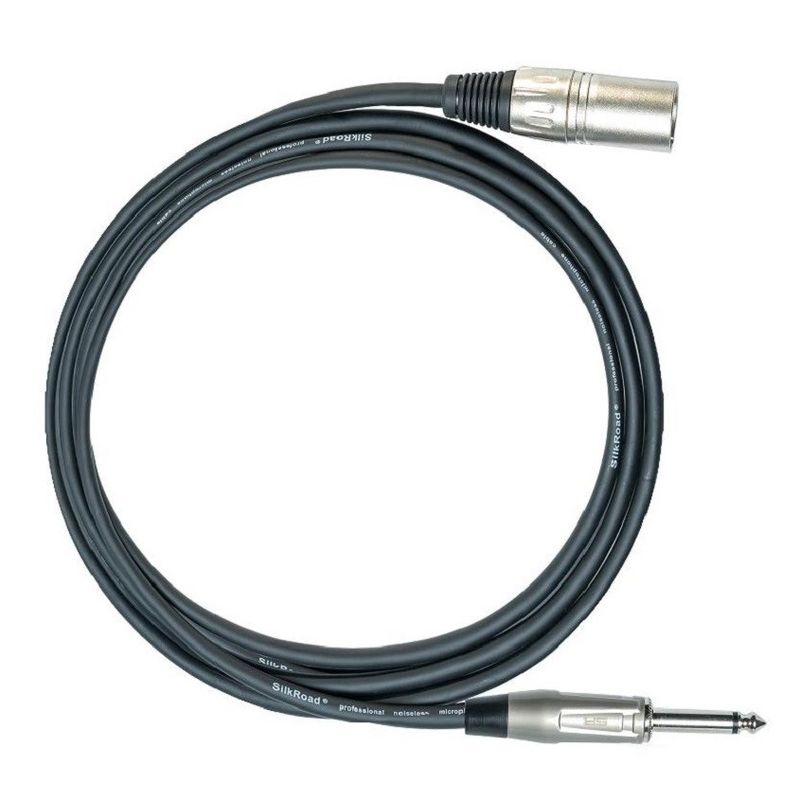 1/4 pouce Homme à XLR Femme Microphone Cordon Noir câble XLR 10 pieds câble de microphone