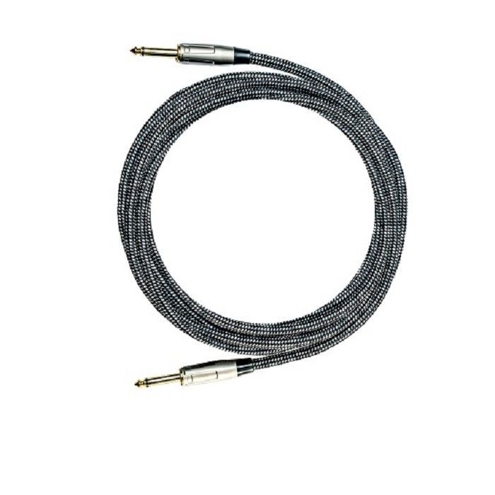 6.35mm câble de guitare instrument patch câble nylon tressé droit à droit câble d'amplificateur