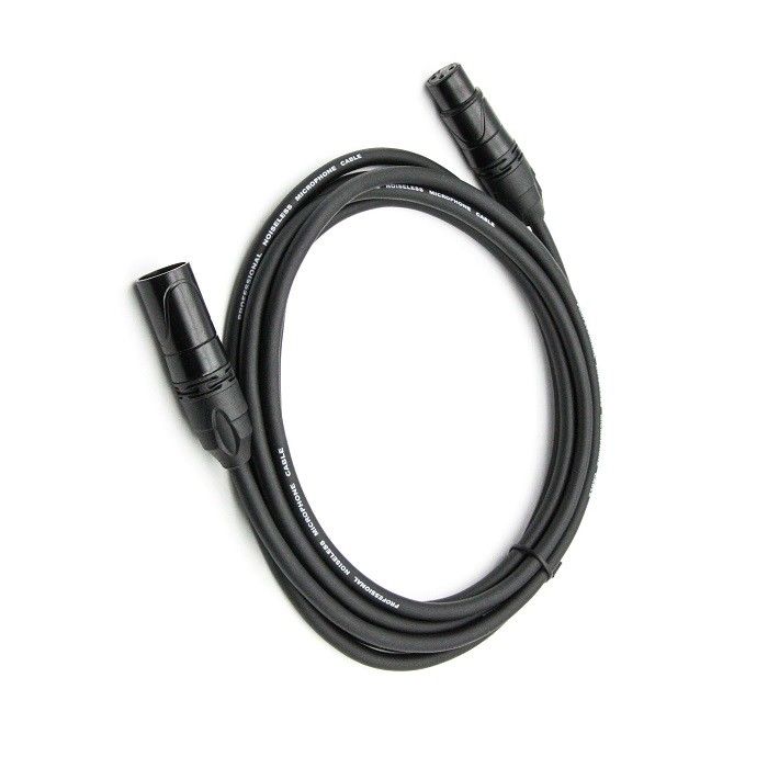 AWG 24 câbles de microphone XLR noir XLR mâle à XLR femelle câble de microphone pour le mélangeur