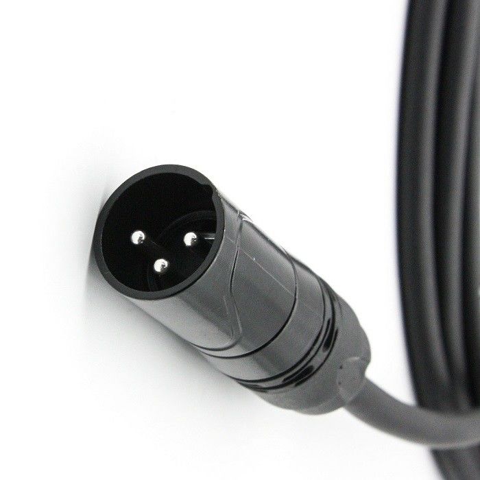 AWG 24 câbles de microphone XLR noir XLR mâle à XLR femelle câble de microphone pour le mélangeur