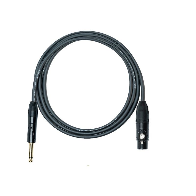 0.25 pouces XLR Microphone Cable Microphone Noir Cable Microphone Masculin Pour XLR Adaptateur Microphone Féminin Pour Mixeur