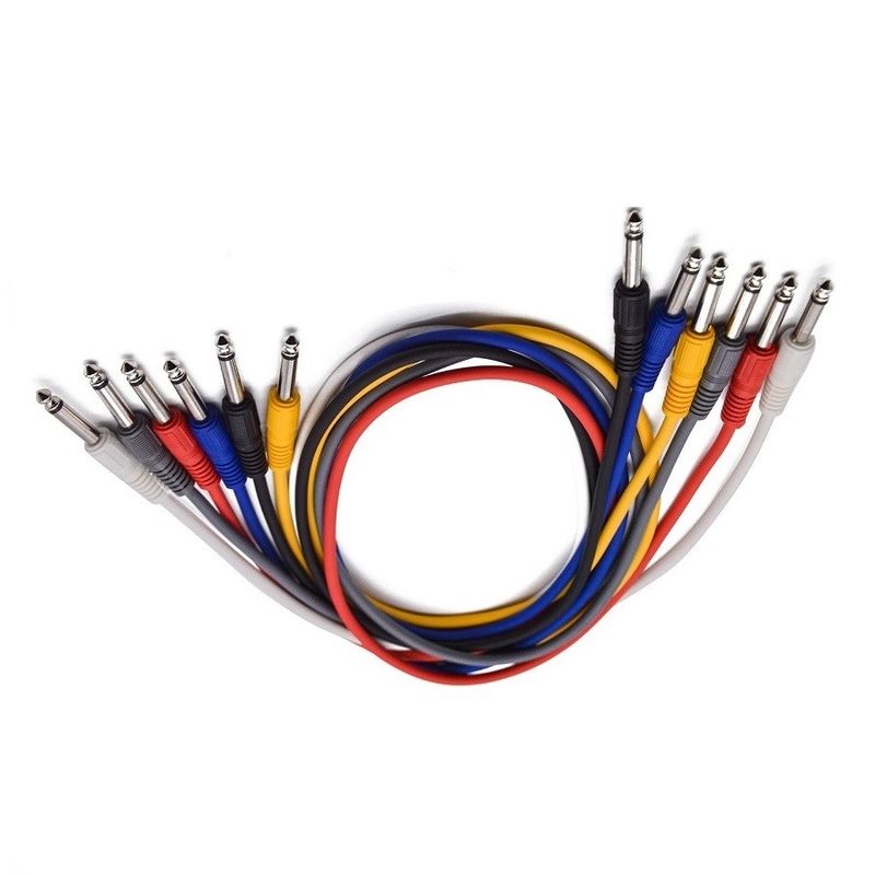 1 pied de câbles de patch de guitare conduit pour la pédale d'effet 6 couleurs de la pédale de guitare câble d'instrument