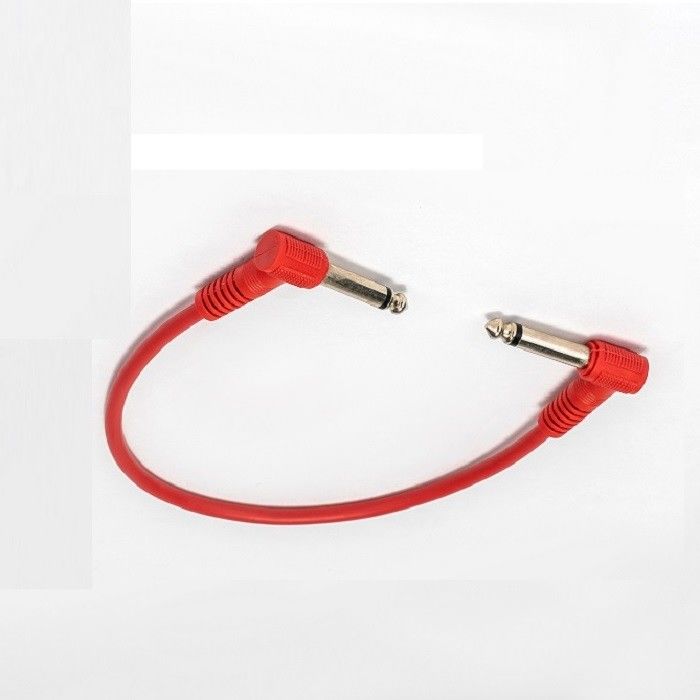 6 pièces de paquet de câbles de patch de pédale de guitare 1/4 
