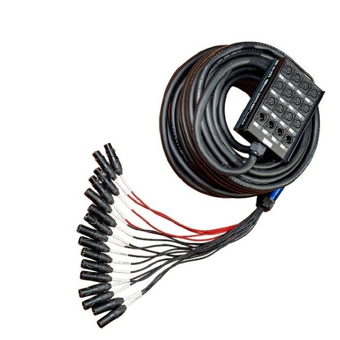 Le câble de serpent audio en vrac multi-canaux à profil bas XLR Envoyer carte de circuit XLR Splitter 100 pieds