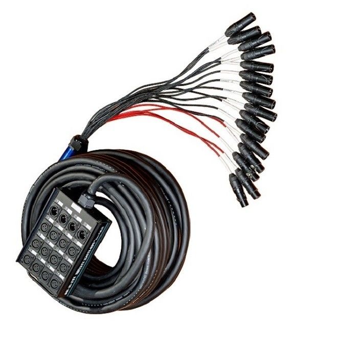 Multicanal Audio Xlr Snake 100ft 16 canaux câble XLR Splitter câble pour enregistrement