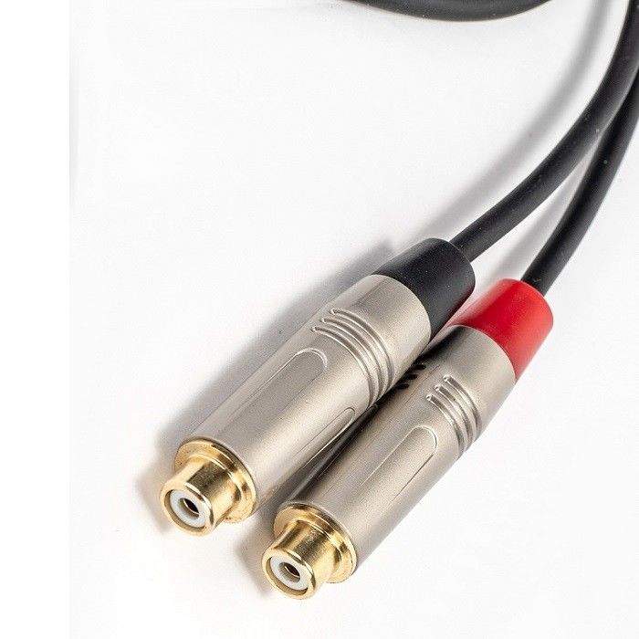 Cable audio Y Splitter 3,5 mm stéréo à double RCA pour le mélangeur de haut-parleurs