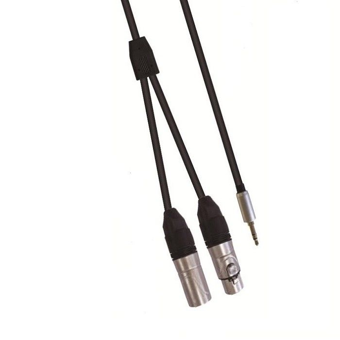 Cable audio 3,5 mm stéréo vers XLR F XLR M Y câble de séparation pour le mélangeur de haut-parleurs