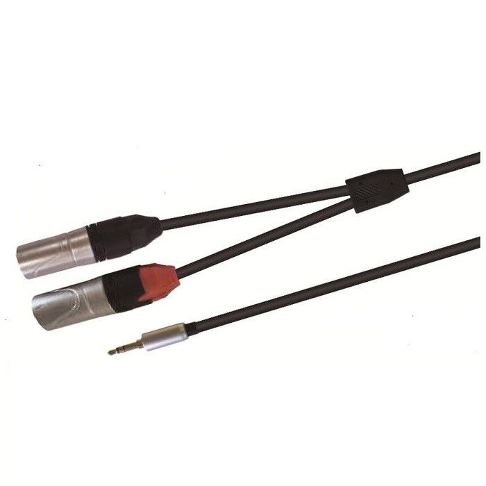 0.3M 1M 2M Homme Stereo Y Adaptateur câble 3,5 mm Stereo à double XLR