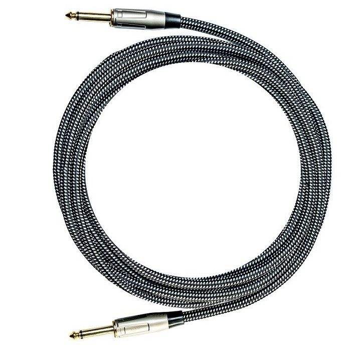 Cable audio pour guitare électrique Cable de patch d'instrument tressé en nylon
