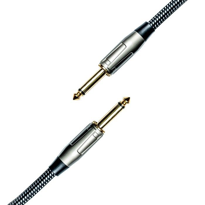 Cable audio pour guitare électrique Cable de patch d'instrument tressé en nylon