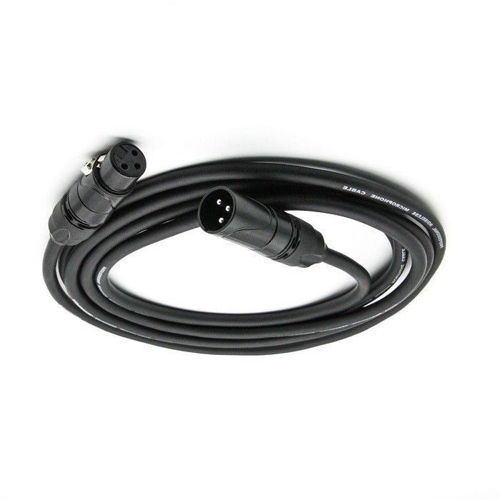 OFC Mic Patch Cord 3 broches XLR faire à la femme fil de microphone noir 20 pieds