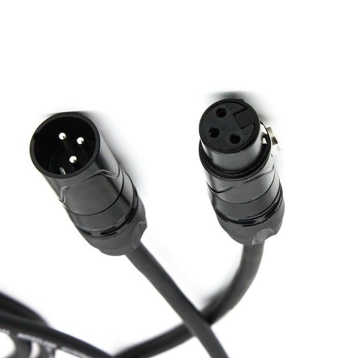 OFC Mic Patch Cord 3 broches XLR faire à la femme fil de microphone noir 20 pieds
