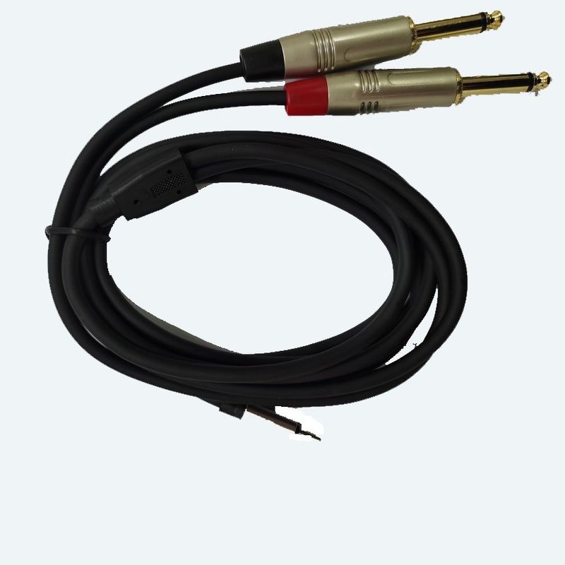 DAC type C à double 1/4 pouce instrument Y câble de séparation intégré dans puissante puce DAC