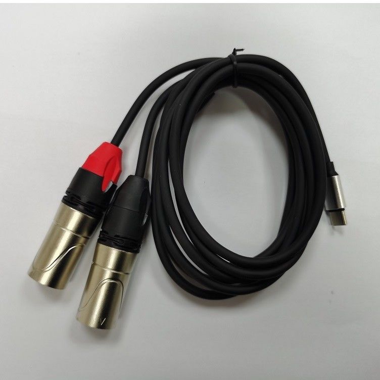 DAC C à double câble audio XLR mâle Y Splitter intégré à une puissante puce DAC