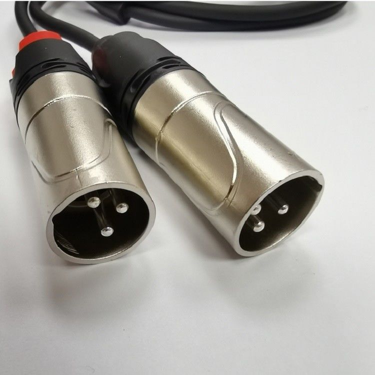 DAC C à double câble audio XLR mâle Y Splitter intégré à une puissante puce DAC